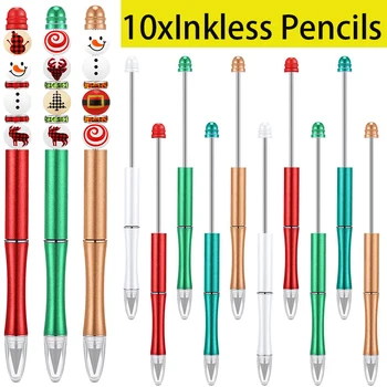 10Pcs Kovinski Beadable Svinčniki Infinity Svinčniki Inkless Večno Svinčnik DIY za Večkratno uporabo Svinčnika za Otroke Študentov