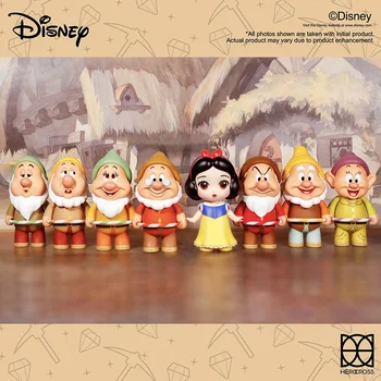 HEROCROSS Disney Sedem Palčkov sneguljčica Trendy Igrajo Ročno Namizno Dekoracijo Zbirka Limited Edition Ustvarjalno Darilo