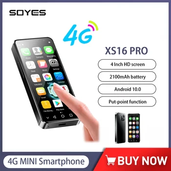 [NOVO] SOYES XS16 Pro 4GB RAM 128GB ROM 4 inch Mini Pametni telefon Android 10 Okta-Core 2100mAh Obraz ID NFC 4G LTE Majhnih Telefon Tip-C