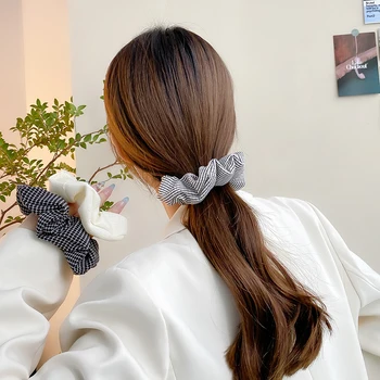 AISHG elastičnost las, kravate, prstani ženske korejski tkanine naguban scrunchies vrv moda minimalističen otroka, darila, dodatki za lase