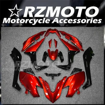 Vbrizgavanje Plesni Novo ABS Celotnega Motocikla Fairings Kit Primerni za YAMAHA Tmax 530 2017 2018 17 18 Karoserija Nastavite po Meri Črno Rdeča