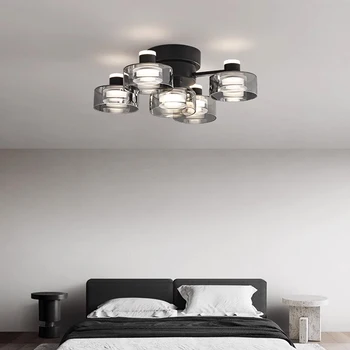 razkošje svetlobe ustvarjalne stropne svetilke baker stekla vzdušje, dnevna soba, spalnica lučka preprost krog postmoderni oblikovalec svetilke