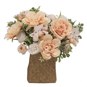 30 cm Jeseni Umetne Rože Peony Rose Svile Za Poroko Doma Okras Božično zabavo, Dnevna Soba Dekoracijo DIY Ponaredek Cvet