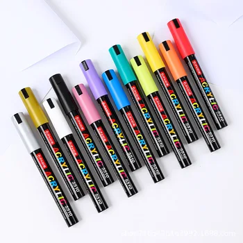 Verodostojno Akril flomaster s 36 Barv so na Voljo EU Standard Barvne Risbe Pero Ne Izginja Grafiti Revijami Trgovina