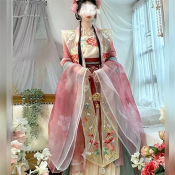 Mochen Misty Dež Hanfu[Rože ne govorijo]Pesem narejena Xia Pei z pasu dolžina pasu spredaj in na pomlad/poletje Kitajski