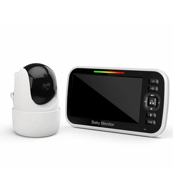 POLNO-5 Palčni PTZ Video Baby Monitor Z Digitalno nadzorna Kamera Samodejno Night Vision Dve Poti Interkom Varuška EU Plug