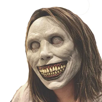 Cosplay Nasmeh Egzorcist Masko z Valjani Oči Groza Strašne Demon iz Lateksa Masko Maškarada Halloween Masko za Moške Grozljivo Humoreska Joker