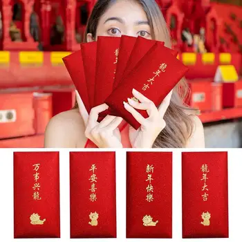 2024 Kitajsko Novo Leto Zmaja Rdeče Ovojnice Pomladni Festival Denar Pakete Voščilnico Poštni Ovojnice Za Lunarnega Novega Leta