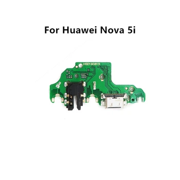 za Huawei Nova 5i Polnilnik USB Vrata Dock Priključek, PCB Board Traku Flex Kabel za Polnjenje Vrata Komponenta Zamenjava Rezervnih P