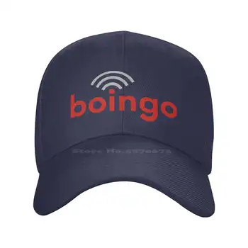 Boingo Brezžični Logotip Tiskanja Grafika Priložnostne Denim skp Pletene klobuk Baseball skp