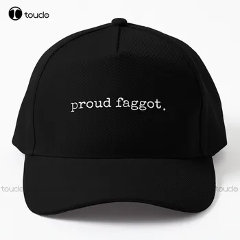 Ponosni Faggot Minimalističen ponosni ponos lezbijk, gejev fag, biseksualci in lgbtq homoseksualne Baseball Skp ženska klobuki baseball caps Darilo po Meri