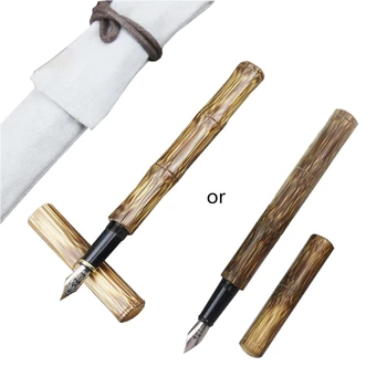 Klasični Bambusov Nalivno Pero 0,5 mm Široko Stub Opozoril Nib Nemoten Pretok Super Darilo za Kaligrafijo Začetnik Ljubimec