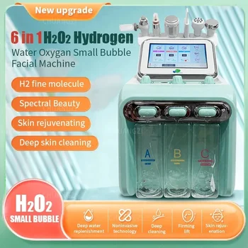 H202 Hydra Majhen Mehurček 7 v 1 Hydro Microdermabrasion Aqua Olupimo Lepoto Obraza Stroj z Led Masko