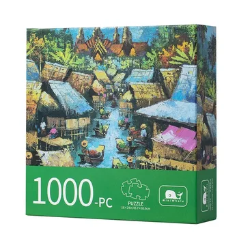 56*35 cm Jigsaw Puzzle 1000 Kosov, za Odrasle Otrok Vasi Ugank za Odrasle Igrača Družina Igra Slavni World Oljna slika Domov Dekoracijo