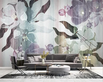 beibehang papier peint Meri Nordijska sodobnih naprav in cvet retro vzorec načrta za dnevno sobo ozadje