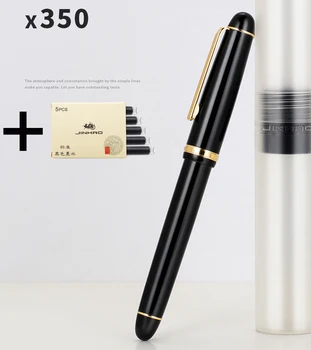 Jinhao X350 Black Izvršilni Poslovnega Nalivno Pero, Zlati Trim EF/F/M Nib/Kaligrafija Fude Nib Pisarni Šolske Potrebščine