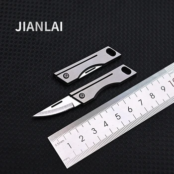 NOVO Titanove Zlitine TC4 Mini Zložljiv Nož EOS Prenosni Keychain Obesek Nož Express Razpakiranje Žepni Nož Darilo EOS Orodje