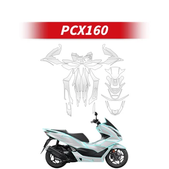 Uporablja Za HONDA PCX 160 Motocikel za Celotno Telo, Barve Prozorno Zaščitno folijo Za Kolesarske Opreme Praske Dokaz Nalepke