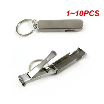 1~10PCS Prenosni Ultra-Tanek Steklenica Odpirač za Nohte Clipper 2-V-1 Nohtov Clipper Keychain