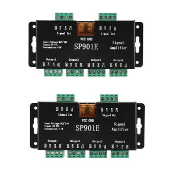 2Pcs SP901E SPI Signala Ojačevalnika Repeater Za WS2812B WS2811 WS2813 RGB Prostor LED, Pixel Trakovi Programabilni Matrika