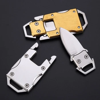 Multifunkcijski Transformatorji Mini Zložljiv Nož Prenosni Survival Nož Keychains Obesek Taktično Prostem Survival Nož