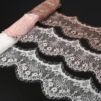 3 metrov DIY čipke tkanine 9.5 cm vezene tkanine traku za ženske DIY tkanine, zavese dom dekor Dodatki