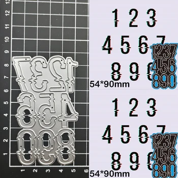 številko rezanje kovin matrice die cut plesni dekoracijo Album papir obrti nož plesni rezilo udarec Reliefi matrice