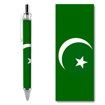 2/4PCS Zastavo Pakistan Gel Peresa Zeleno Ozadje Luna Zvezde Vzorec Caneta Black Napolnim Otroci Tiskovine Pisanje Šolske Potrebščine