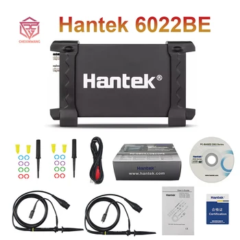 Hantek 6022BE Laptop PC USB Digitalno Shranjevanje Virtualni Oscilloscope 2 Kanali 20Mhz Ročni Prenosni Osciloscopio