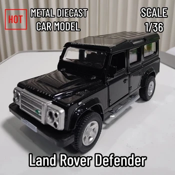 1/36 Land Rover Defender Replika Modela Avtomobila Obsega Kovinski Diecast Miniature Art Pullback Vozila Zbirka Božič Darilo Fant Fant Igrača