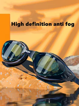 Plavalna Očala Anti-Fog Zaščito pred UV žarki, Plavanje Očala Strokovno Silikona, Plavanje Očala Za Moške in ženske