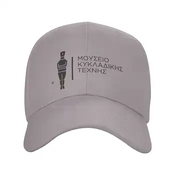 Goulandris Muzej Cycladic Umetnosti Vrhunskih Logotip Denim Baseball skp skp Pletene klobuk