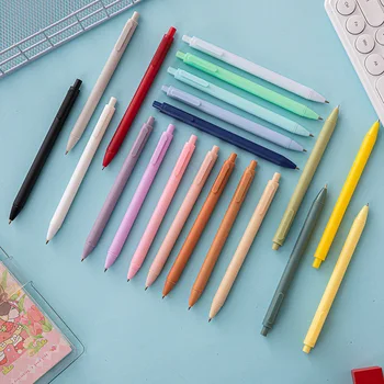 100 kozarcev Macaron urad pisanje plastični kemični svinčnik, Multi-color kemični svinčnik, pisanje tekoče, Primerna za pisarno študija
