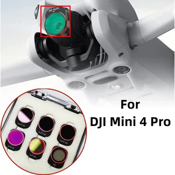 6 Kos Za DJI Mini 4 Pro Brnenje Rotirajoči Filter Filmov ND4PL/ND8PL/ND16PL/ND32PL/ND64PL/CPL Filtri Nastavite Brnenje Pribor Objektiv Deli