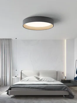 Spalnica lučka led stropna svetilka sodobno minimalistično vzdušje doma minimalističen lesa zrn spalnico študija spalnica luči