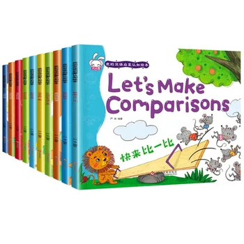 Dvojezični Razsvetljenje Kognitivne slikanica Otrok iz Vrtcev je Dvojezična slikanica Color Edition Skupaj 10 Knjig