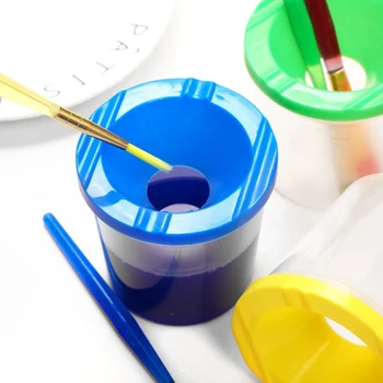 Naslikal Art Svinčnik Za Pranje Pokal Plastike, Prozorni Večnamensko Pero Pranje Vedro Akvarel Barve Slikarstvo Pero Pranje Pokal
