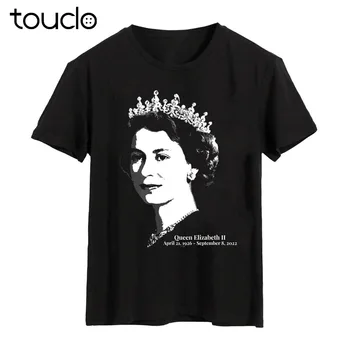 Rip Kraljica Elizabeta Ii T-Shirt 1952-2022 Spomnimo, Britanska Kraljica 70 Let Tee Xs-5Xl po Meri Darilo Kratek Rokav Smešno Tee Majice
