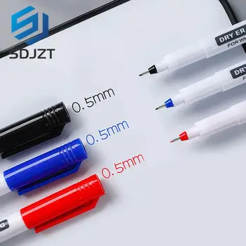 Izbrisljivi tabla pero izjemno tanek 0,5 MM suho brisanje pero urad izpit nepremočljiva flomaster