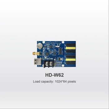 Huidu HD-W62 LED Zaslon Enojni In Dvojni Barve WiFi Nadzor Sim Podpira Brezžični Prenos S 1024*64 slikovnih Pik Krmilnik