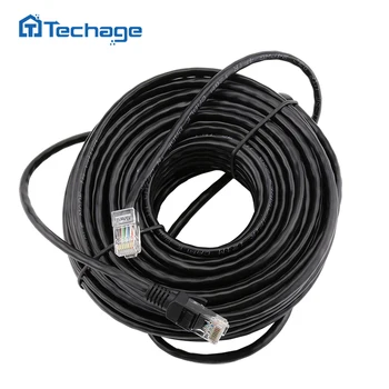 Techage RJ45 10M 20M, 30M 50M cat5 Ethernet Omrežni Kabel Patch Prostem Nepremočljiva LAN Kabel Žice Za CCTV POE IP kamer