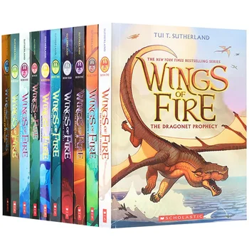 10 Knjig Krila Ogenj Otrok pustolovska Zgodba znanstvena Fantastika Most Knjigo, Učenje angleščine Preberite Darilo Knjiga Postavlja v angleščini
