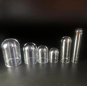 1piece votlega stekla Ravne cevi, ki želijo steklena tehtnica obesek DIY žarnica, vaze, nakit ugotovitve stekla locket različnih velikosti