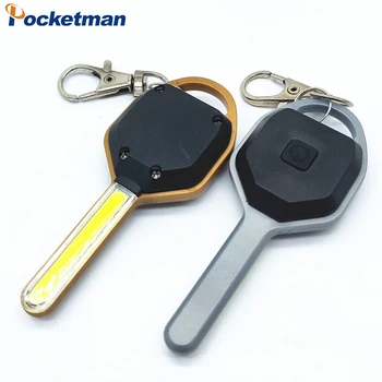 COB LED Keychain Svetilka obeskom za ključe obesek za ključe Baklo Luči Lučka Žep Sili Kampiranje Pohodništvo, Ribolov Lučka Nahrbtnik Svetlobe