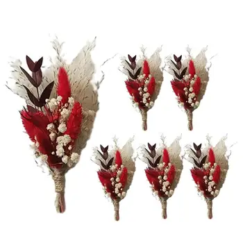 Poročne Šopke Posušene Mini Suho Cvetje Cvet Darilo Polje Naravnih Reed Travo Dekor Šopek Za Namizni Dekor Boho Poroko