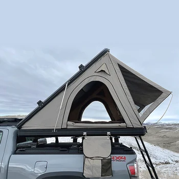 visoka kakovost kampiranje trikotnik aluminija trdo lupino strešni vrh šotor, avto, šotor