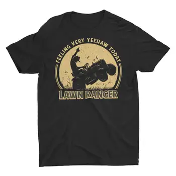 Smešno Občutek Zelo Yeehaw Travnik Ranger Košnja T Shirt Oče