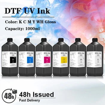 UV DTF Črnilo Neposredno Trandfer Film Kristalno Oznaka UV Črnilom Za Epson Deskjet Ali Velikega Formata Tiskalnik Za Steklo, Les, PVC, Akril
