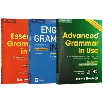 3books Cambridge Osnovno angleško Slovnico Dodatne Bistvene angleške Slovnice V Uporabi angleščina testov za Pripravo Strokovne Knjige