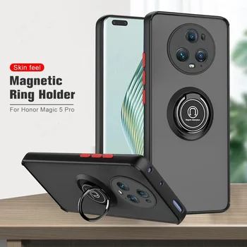 Fotoaparat Zaščititi Mat Oklep Primeru Za Čast Magic5 Pro Magic 5 Lite Magic5Lite Magic5Pro 5G Avto Magnetni Obroč Držalo, Stojalo Pokrov